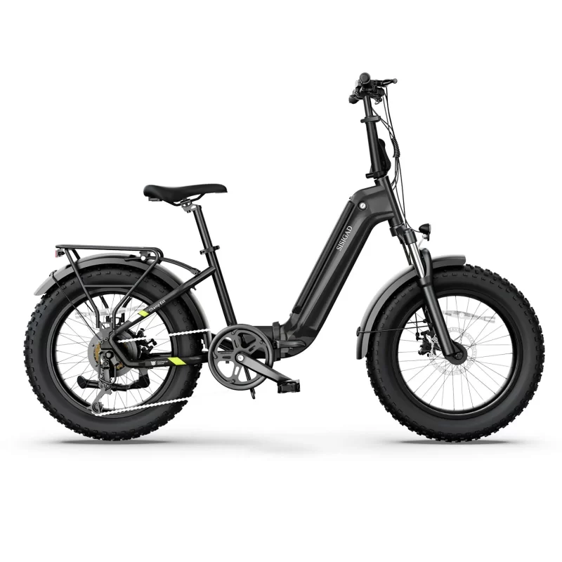 20 Champ Ext Fat Tire Folding Electric Bike - One Style, Black
